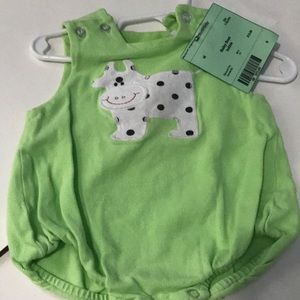 Bailey boys green cow bubble. GUC 9 months